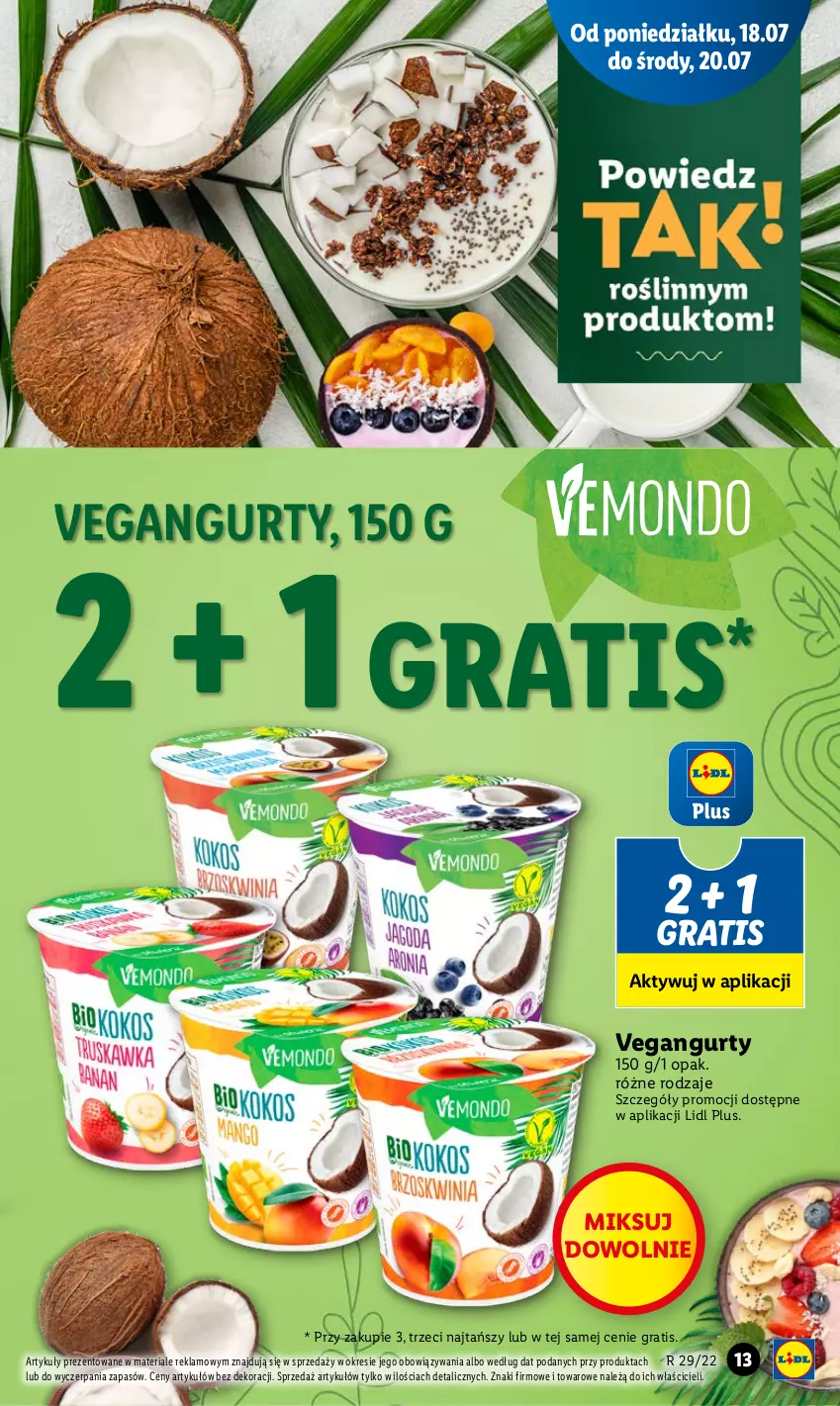 Gazetka promocyjna Lidl - GAZETKA - ważna 18.07 do 20.07.2022 - strona 13 - produkty: Gra, Vegangurt