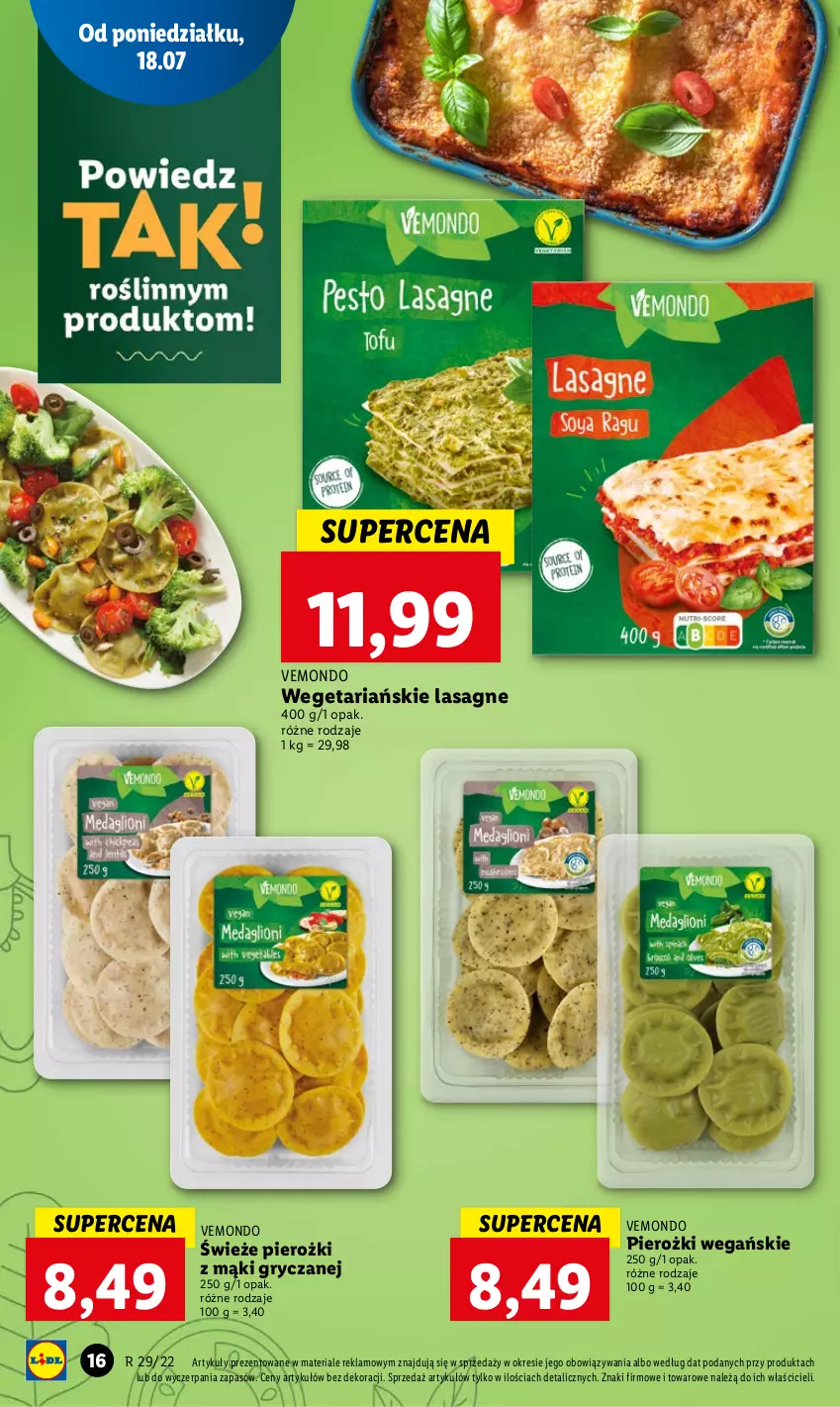 Gazetka promocyjna Lidl - GAZETKA - ważna 18.07 do 20.07.2022 - strona 16 - produkty: Gry, Lasagne