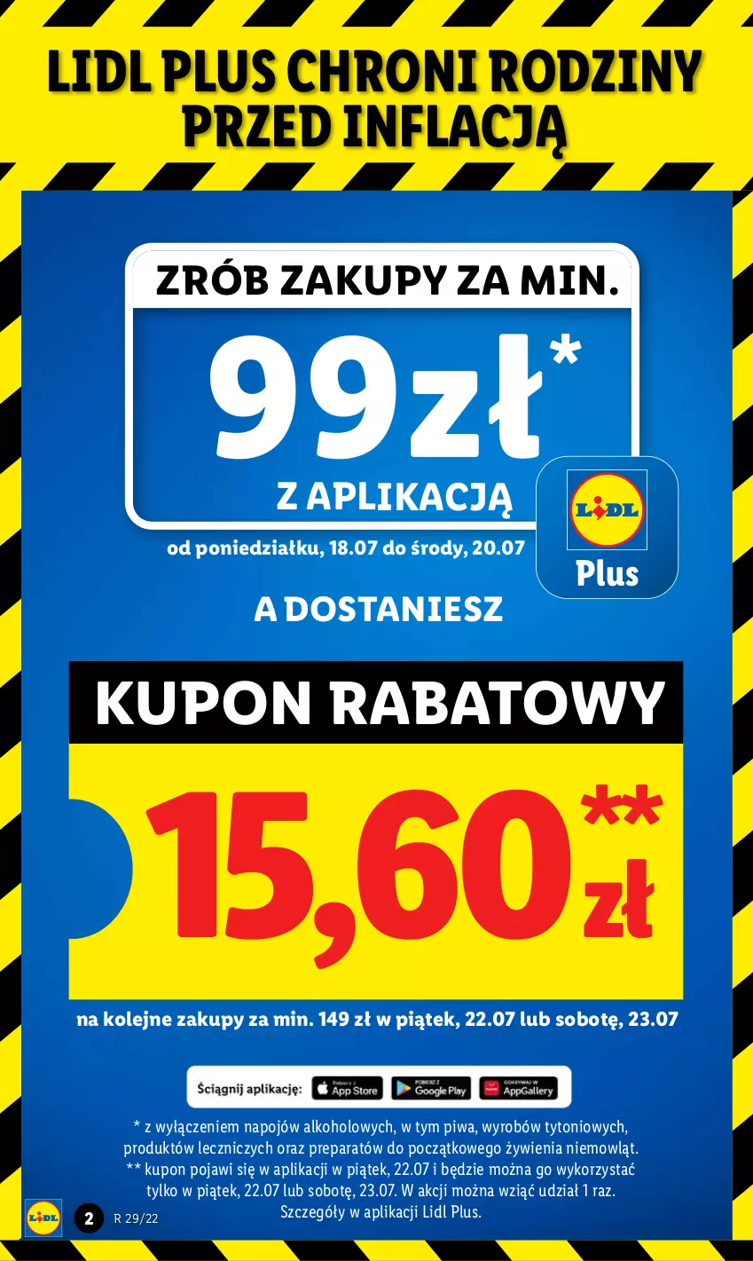 Gazetka promocyjna Lidl - GAZETKA - ważna 18.07 do 20.07.2022 - strona 2 - produkty: Olej, Piwa, Znicz