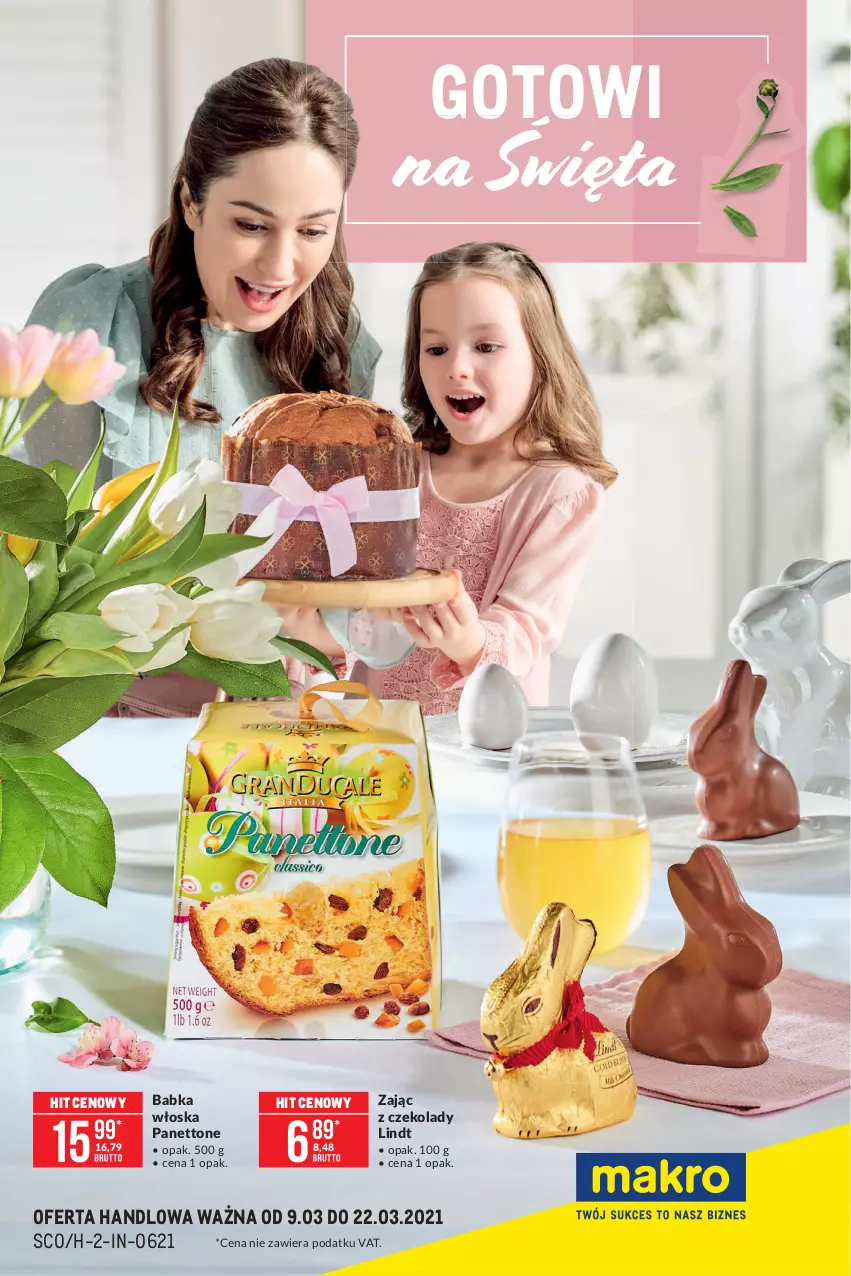 Gazetka promocyjna Makro - [Oferta specjalna] Delikatesy - ważna 09.03 do 22.03.2021 - strona 1 - produkty: Babka, Lindt