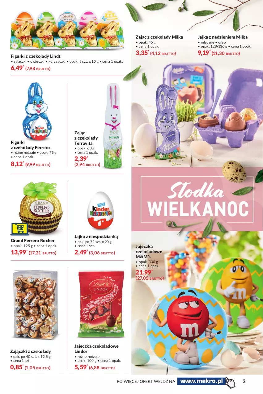 Gazetka promocyjna Makro - [Oferta specjalna] Delikatesy - ważna 09.03 do 22.03.2021 - strona 3 - produkty: Ferrero, Ferrero Rocher, Gra, Lindor, Lindt, Milka, Oreo