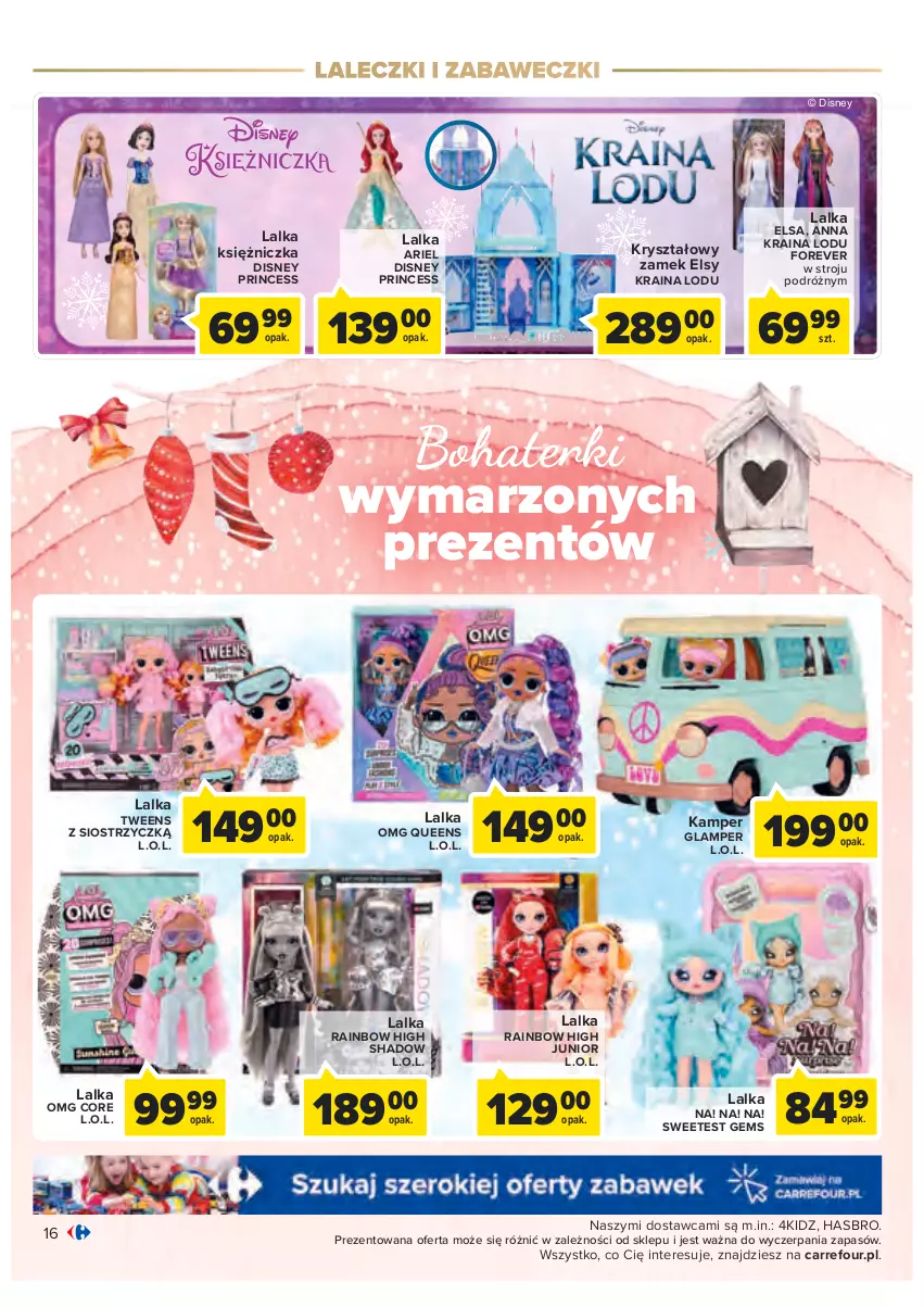Gazetka promocyjna Carrefour - Gazetka Zabawki - ważna 02.11 do 26.11.2022 - strona 16 - produkty: Ariel, Disney, Hasbro, L.O.L., Lalka