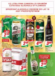 Gazetka promocyjna Dino - Gazetka - Gazetka - ważna od 31.10 do 31.10.2022 - strona 18 - produkty: Piwa, Piwo, Namysłów, Tyskie, Pilsner Urquell, Fortuna