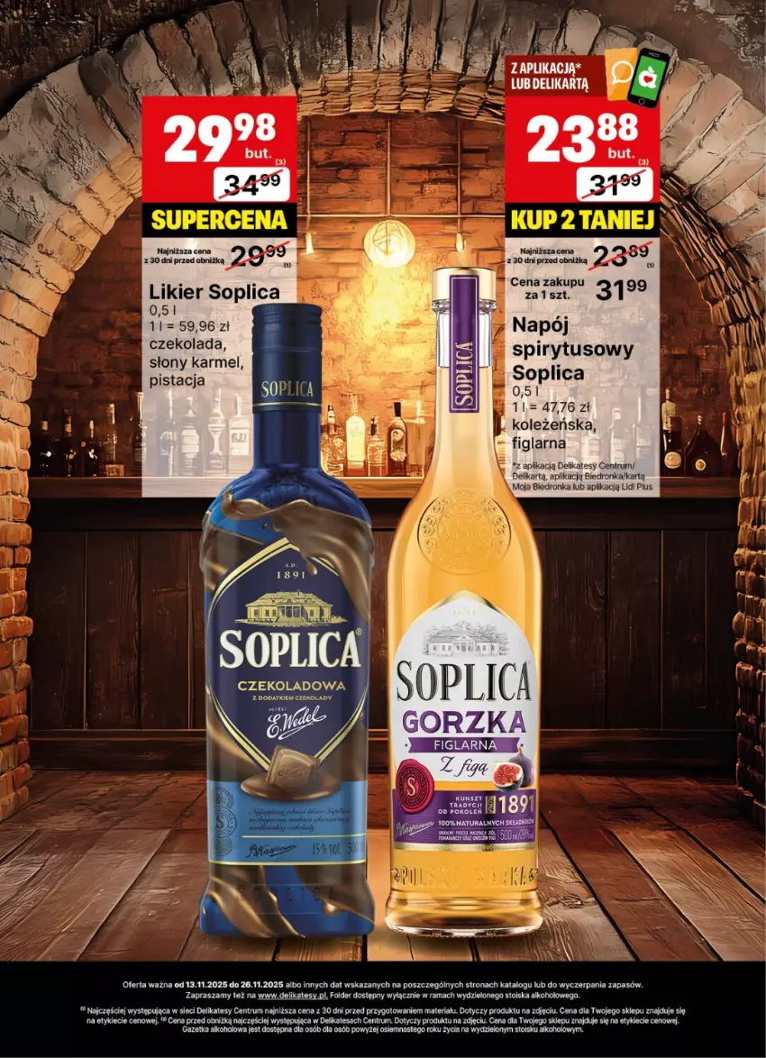 Gazetka promocyjna Delikatesy Centrum - Delibarek DC46-DC47 - ważna 13.11 do 26.11.2025 - strona 23 - produkty: Rama, Rum, Soplica