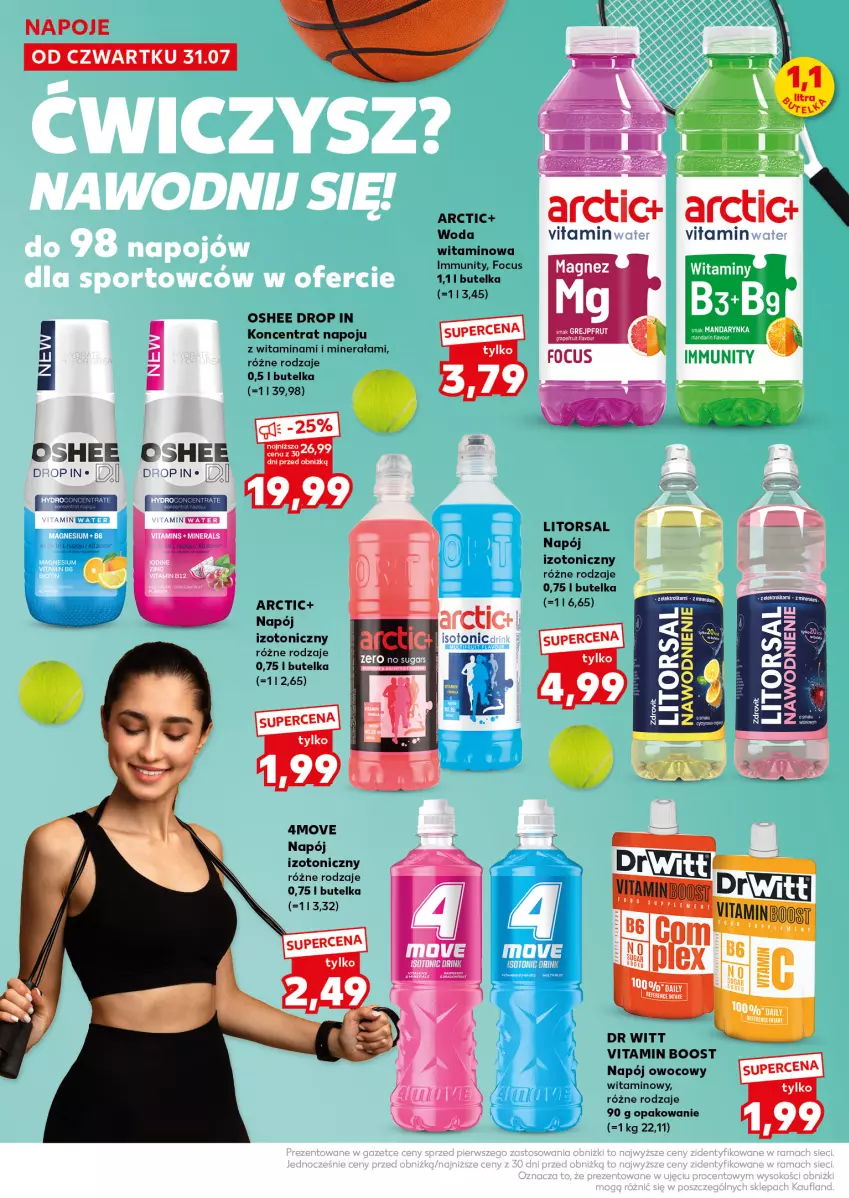 Gazetka promocyjna Kaufland - Mocny Start - ważna 04.08 do 06.08.2025 - strona 18 - produkty: Napój, Napój izotoniczny, Napoje, Oshee, Woda