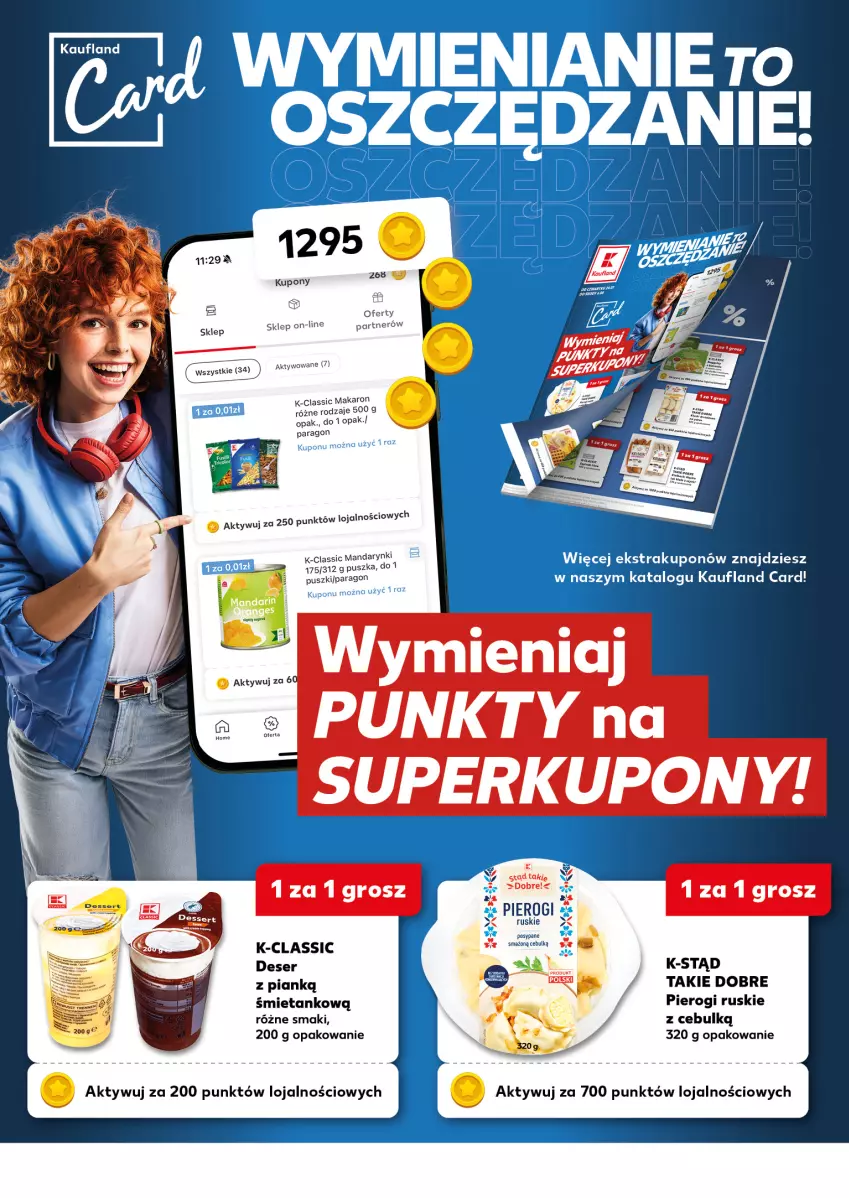 Gazetka promocyjna Kaufland - Mocny Start - ważna 04.08 do 06.08.2025 - strona 8 - produkty: Deser, Makaron, Pierogi, Por, Ser, Taca