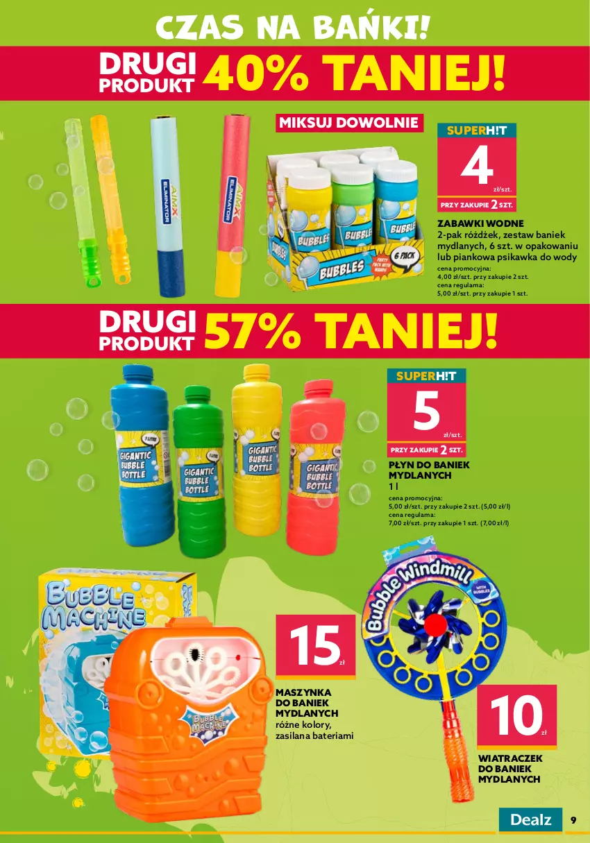 Gazetka promocyjna Dealz - NOWY KATALOGNa Dzień Dziecka🎈 - ważna 10.05 do 01.06.2022 - strona 9 - produkty: Bateria, Kosiarka, LANA, Maszynka, Miecz, Silan, Szynka, Wywrotka, Zabawka