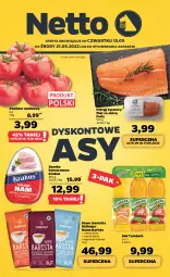 Gazetka promocyjna Netto - Artykuły spożywcze - Gazetka - ważna od 21.09 do 21.09.2022 - strona 1 - produkty: Krakus, Sok, Ser, Pstrąg tęczowy, Kawa ziarnista, Dallmayr, Kawa, Szynka konserwowa, Szynka, Tymbark, Pstrąg, Pomidor malinowy, Fa