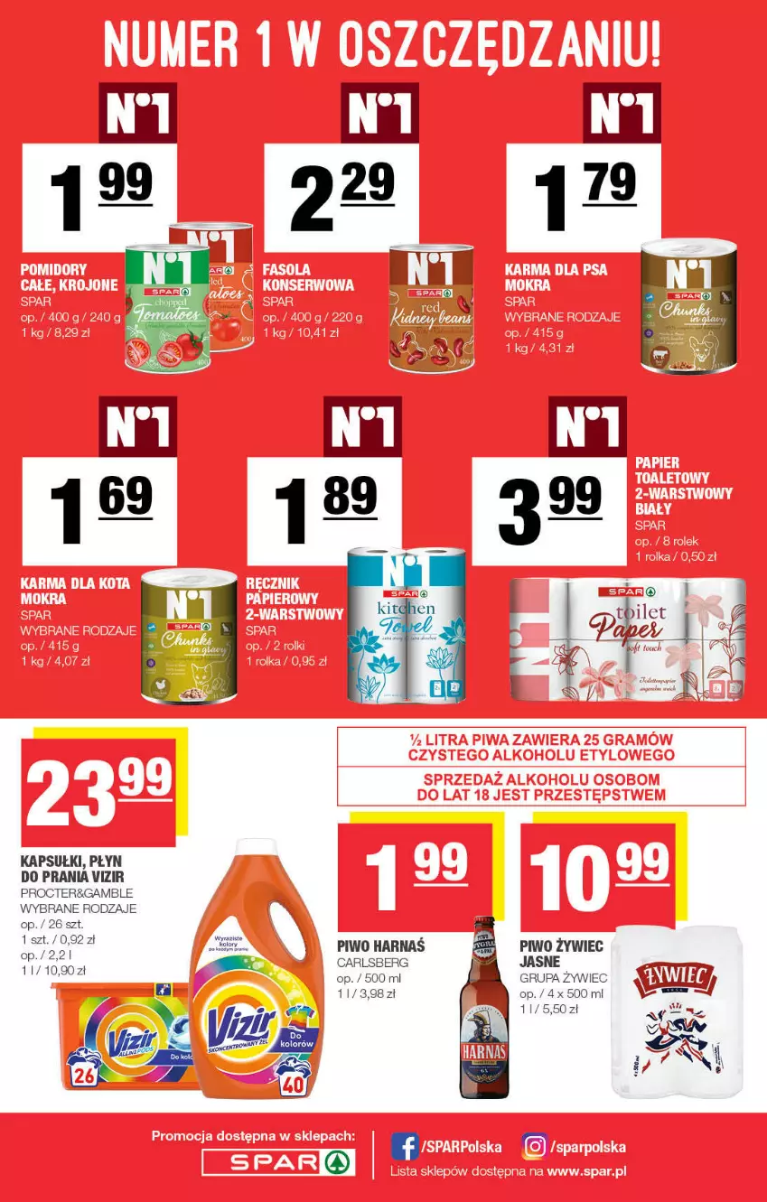 Gazetka promocyjna Spar - Spar - ważna 16.01 do 26.01.2022 - strona 8 - produkty: Carlsberg, Piwo, Płyn do prania, Vizir