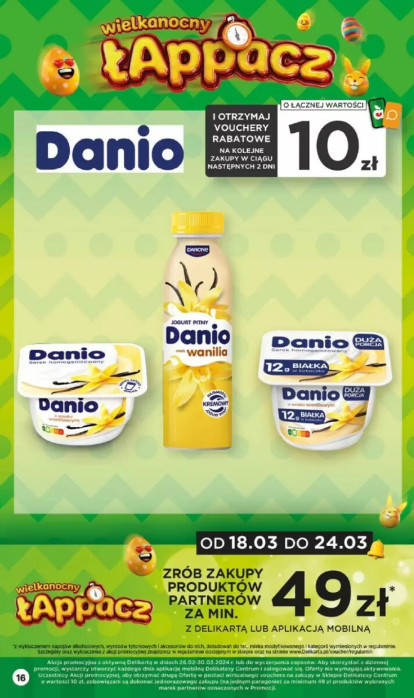 Gazetka promocyjna Delikatesy Centrum - ważna 18.03 do 24.03.2024 - strona 8 - produkty: Danio, Mobil, Olej