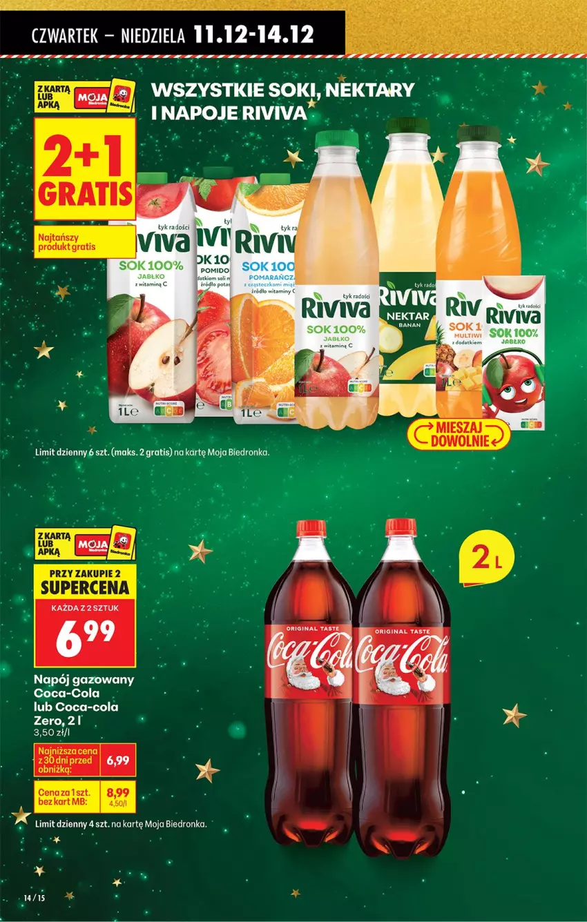 Gazetka promocyjna Biedronka - Od Czwartku - ważna 11.12 do 17.12.2025 - strona 17 - produkty: Coca-Cola, Gra, Napój, Napój gazowany, Napoje, Sok
