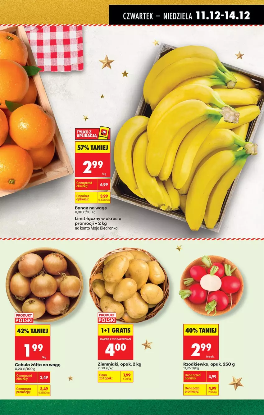 Gazetka promocyjna Biedronka - Od Czwartku - ważna 11.12 do 17.12.2025 - strona 22 - produkty: Cebula, Gra, Rzodkiewka, Ziemniaki