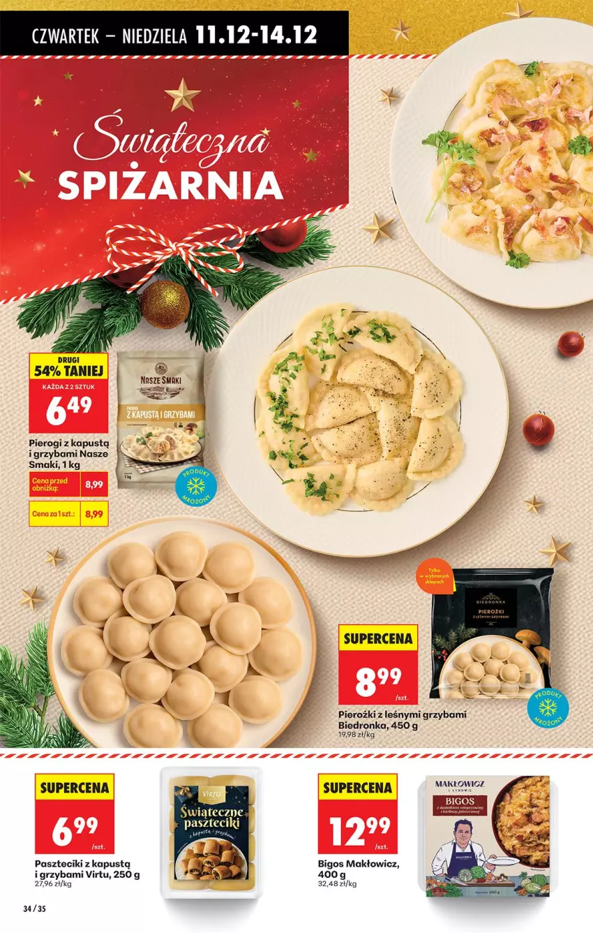 Gazetka promocyjna Biedronka - Od Czwartku - ważna 11.12 do 17.12.2025 - strona 43 - produkty: Bigos, Fa, Kapustą, Pierogi, Ser, Virtu