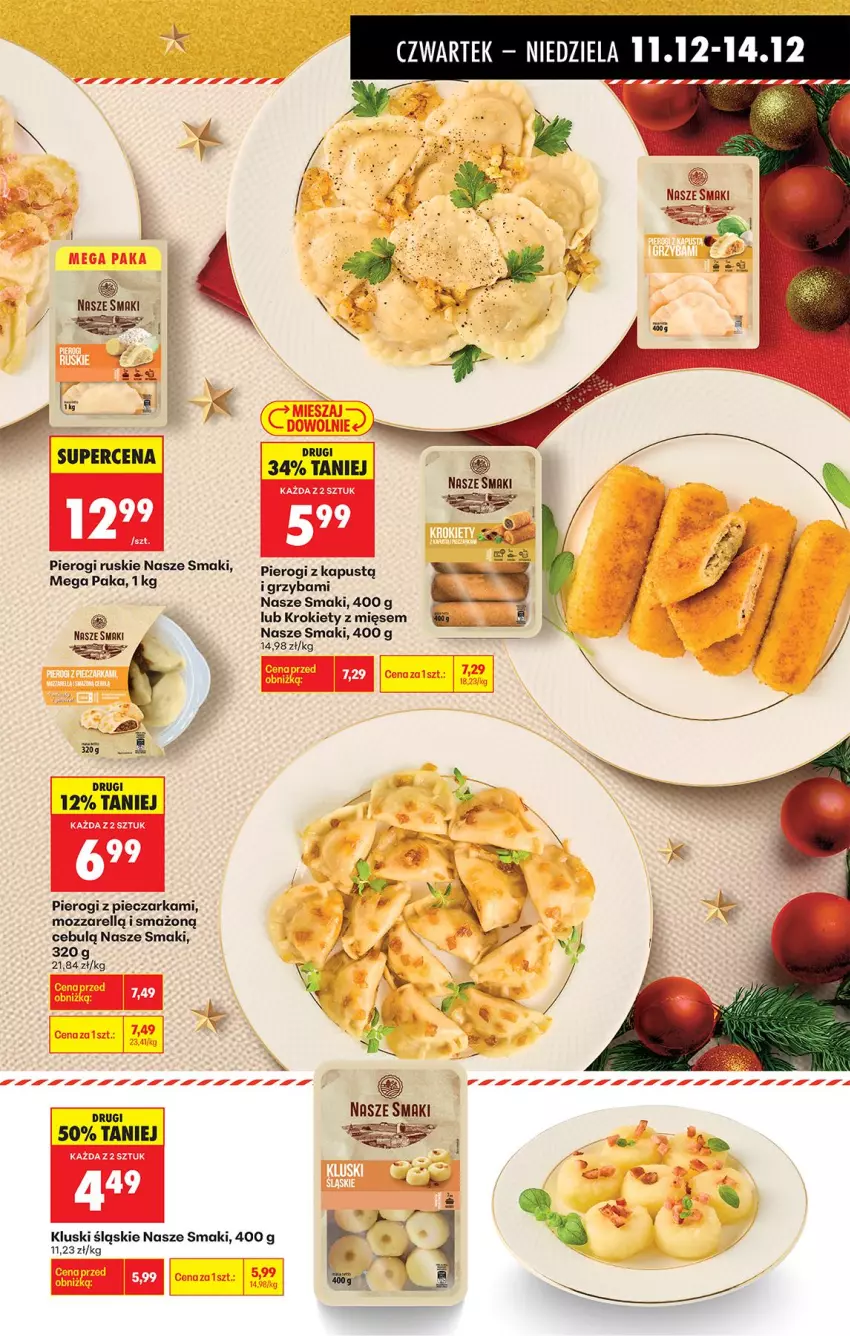 Gazetka promocyjna Biedronka - Od Czwartku - ważna 11.12 do 17.12.2025 - strona 44 - produkty: Kapustą, Krokiety, NBA, Piec, Pieczarka, Pierogi