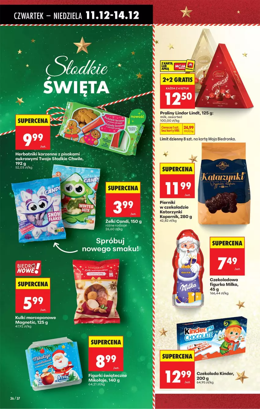 Gazetka promocyjna Biedronka - Od Czwartku - ważna 11.12 do 17.12.2025 - strona 47 - produkty: Fa, Kinder, Lindor, Lindt, Milka, Piernik, Praliny