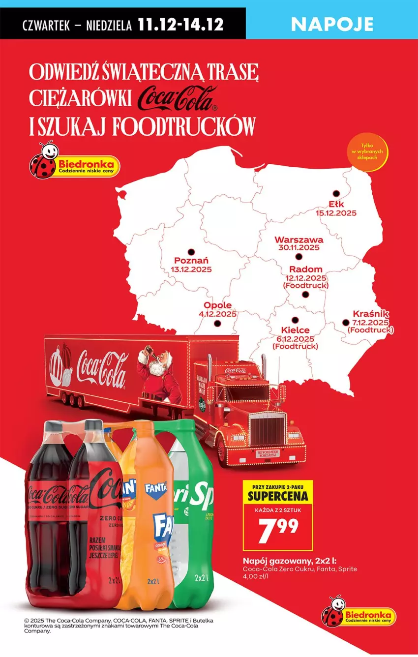 Gazetka promocyjna Biedronka - Od Czwartku - ważna 11.12 do 17.12.2025 - strona 69 - produkty: Coca-Cola, Fa, Fanta, Napoje, Sprite
