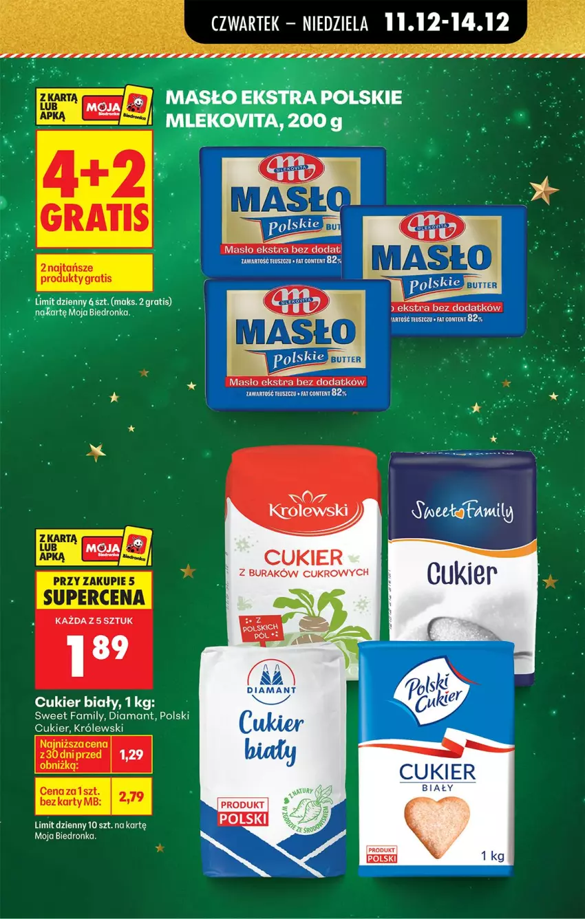 Gazetka promocyjna Biedronka - Od Czwartku - ważna 11.12 do 17.12.2025 - strona 8 - produkty: Cukier, Diamant, Fa, Gra, Królewski, Masło, Sok