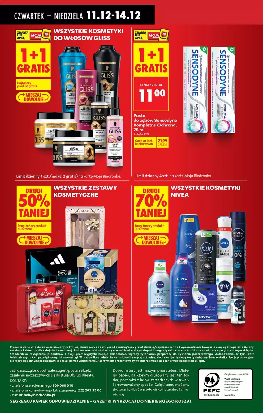 Gazetka promocyjna Biedronka - Od Czwartku - ważna 11.12 do 17.12.2025 - strona 86 - produkty: Fa, Gra, Kosz, Napoje, Nivea, Papier, Sensodyne, Telefon
