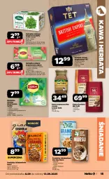 Gazetka promocyjna Netto - Od Poniedziałku - Gazetka - ważna od 13.09 do 13.09.2025 - strona 15 - produkty: Kawa rozpuszczalna, Gra, Kawa ziarnista, Brit, Granat, Truskawki, Jagody, Kawa, Herbata czarna, Maliny, Lipton, Jagody goji, Danio, Jacobs, Herbata, Granola, Mięta
