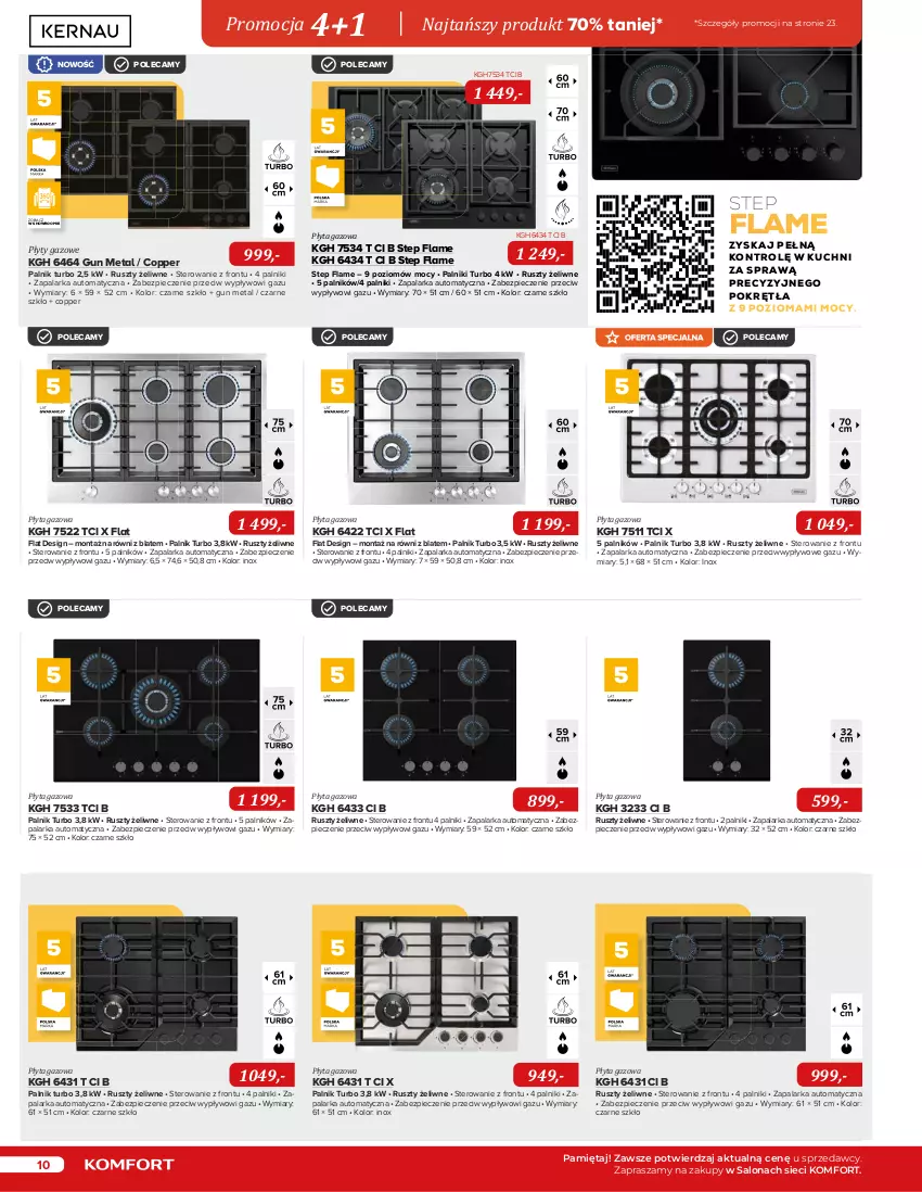 Gazetka promocyjna Komfort - Katalog urządzeń AGD - ważna 01.11.2022 do 31.03.2023 - strona 10 - produkty: Be Be, Isla, Listwa, Mięta, Okap, Piec, Płyta, Sprzedawcy, Top, Zapalarka