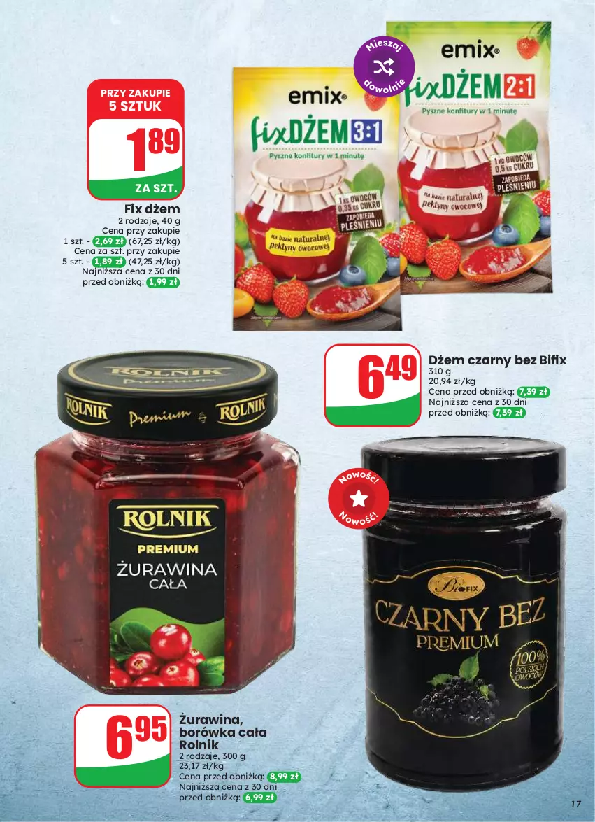 Gazetka promocyjna Dino - Gazetka 33 / 2026 - ważna 12.08 do 18.08.2026 - strona 17 - produkty: Borówka, Dżem, Rolnik
