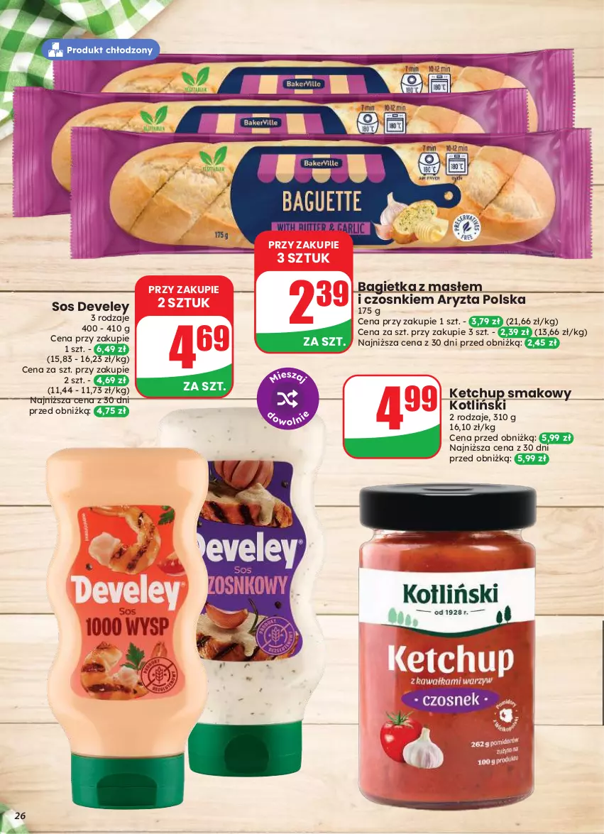 Gazetka promocyjna Dino - Gazetka 33 / 2026 - ważna 12.08 do 18.08.2026 - strona 26 - produkty: Bagietka, Ketchup, Sos