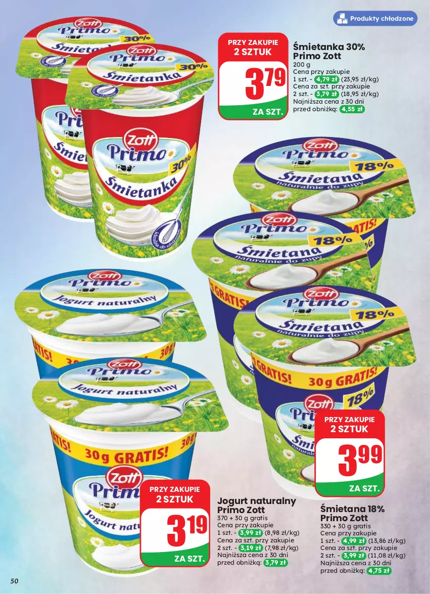 Gazetka promocyjna Dino - Gazetka 33 / 2026 - ważna 12.08 do 18.08.2026 - strona 50 - produkty: Gra, Jogurt, Jogurt naturalny, Zott