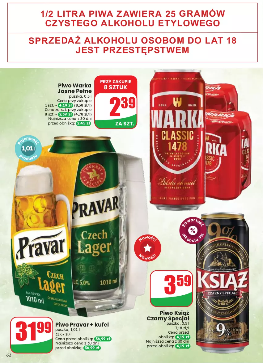 Gazetka promocyjna Dino - Gazetka 33 / 2026 - ważna 12.08 do 18.08.2026 - strona 62 - produkty: Gra, Piwa, Piwo, Warka