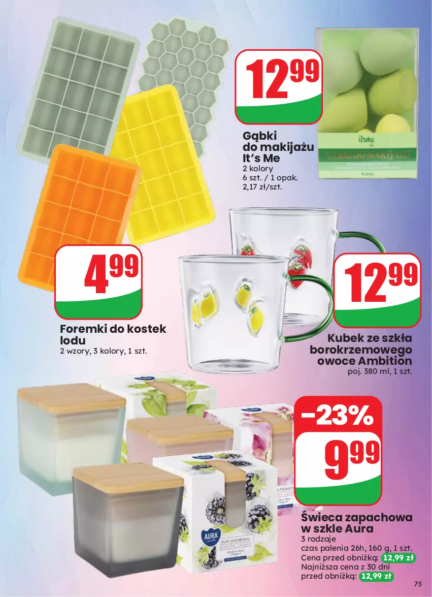 Gazetka promocyjna Dino - Gazetka 33 / 2026 - ważna 12.08 do 18.08.2026 - strona 75 - produkty: Ambition, Foremki, Kubek, Makijaż, Owoce, Stek