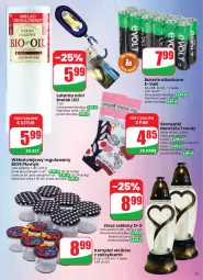 Gazetka promocyjna Dino - Gazetka 33 / 2026 - Gazetka - ważna od 18.08 do 18.08.2026 - strona 73 - produkty: Karp, Skarpetki, Tarka, Baterie alkaliczne, Znicz, Latarka, Olej, Wkład olejowy