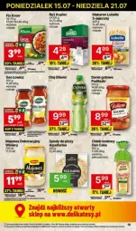 Gazetka promocyjna Delikatesy Centrum - Gazetka - ważna od 17.07 do 17.07.2024 - strona 10 - produkty: Piec, Lubella, Majonez, Makaron, Sos, Kupiec, Bell, Pizza, Bella, Chleb, Olej, Knorr, Danie gotowe