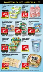 Gazetka promocyjna Delikatesy Centrum - Gazetka - ważna od 17.07 do 17.07.2024 - strona 8 - produkty: Serek wiejski, Jogurt naturalny, Top, Ser, Smakowita, Piątnica, Jogurt, Serek, Hochland, Fa