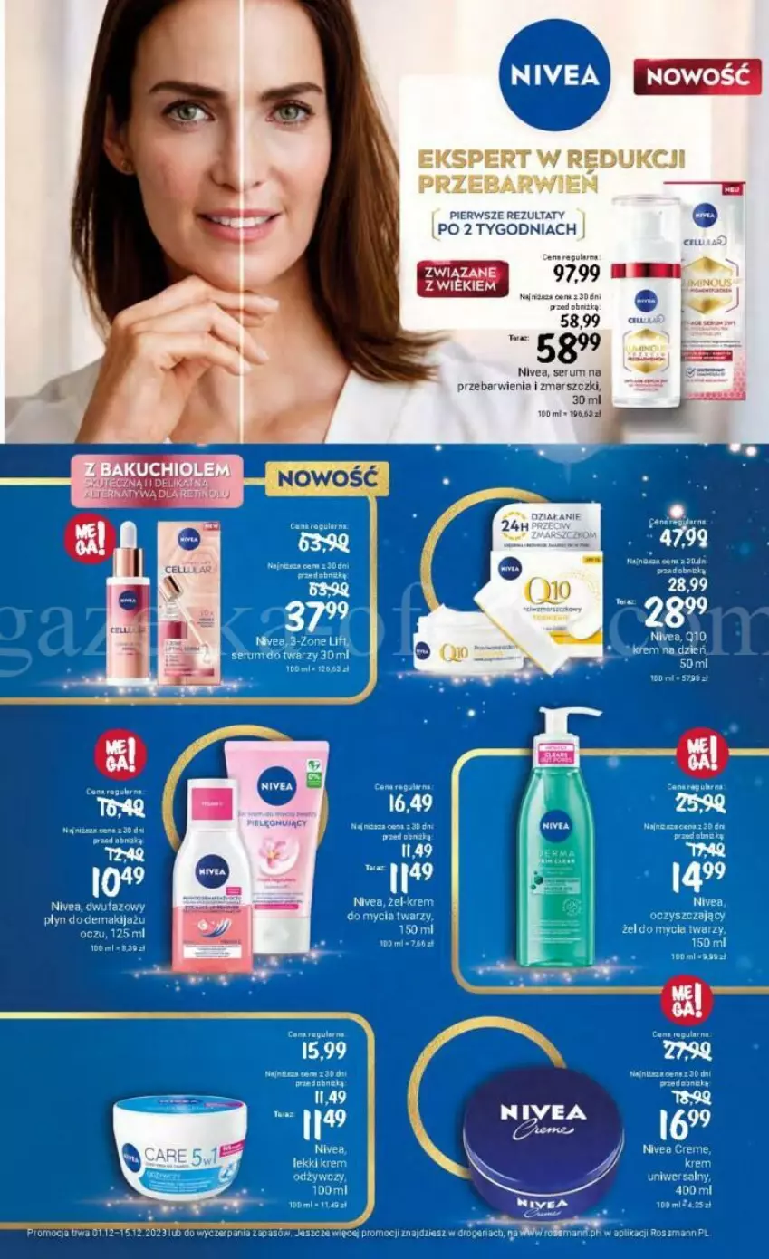 Gazetka promocyjna Rossmann - ważna 01.12 do 15.12.2023 - strona 11 - produkty: Fa, Makijaż, Mars, Nivea, Rum, Ser, Serum