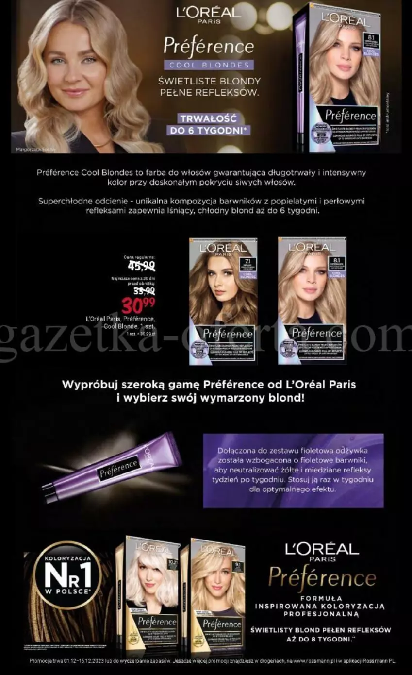 Gazetka promocyjna Rossmann - ważna 01.12 do 15.12.2023 - strona 36 - produkty: Fa, Farba do włosów