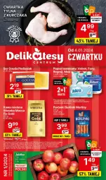 Gazetka promocyjna Delikatesy Centrum - NOWA GAZETKA Delikatesy Centrum od 4 stycznia! 4-10.01.2024 - Gazetka - ważna od 10.01 do 10.01.2024 - strona 1 - produkty: Kurczak, Ser, Rum, Gin, Parówki, Kawa mielona, Kawa, Morliny, Gouda, Berlinki