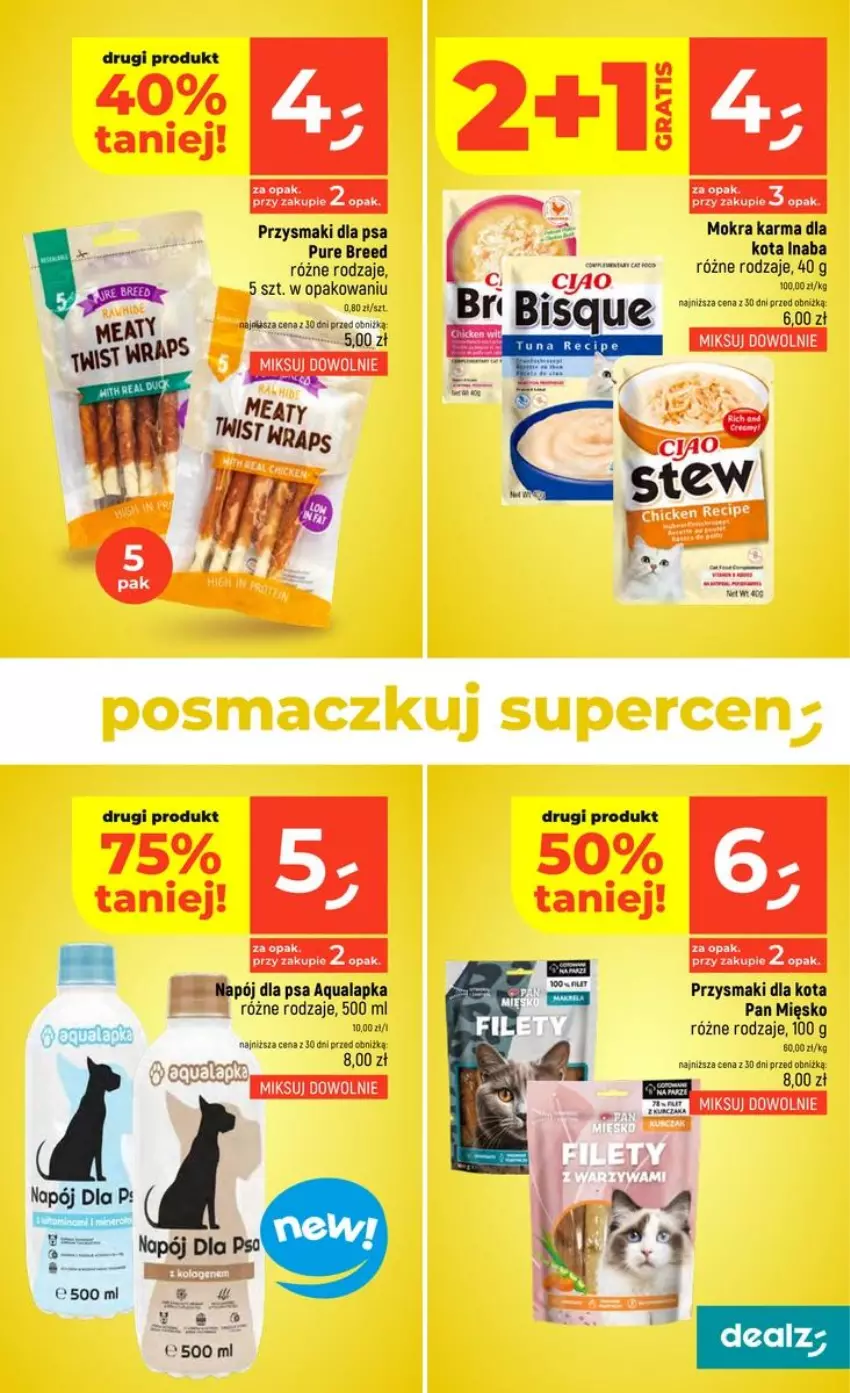 Gazetka promocyjna Dealz - NOWA GAZETKA - ważna 23.07 do 29.07.2026 - strona 27 - produkty: Gra, Mokra karma, Napój, Przysmaki, Pur