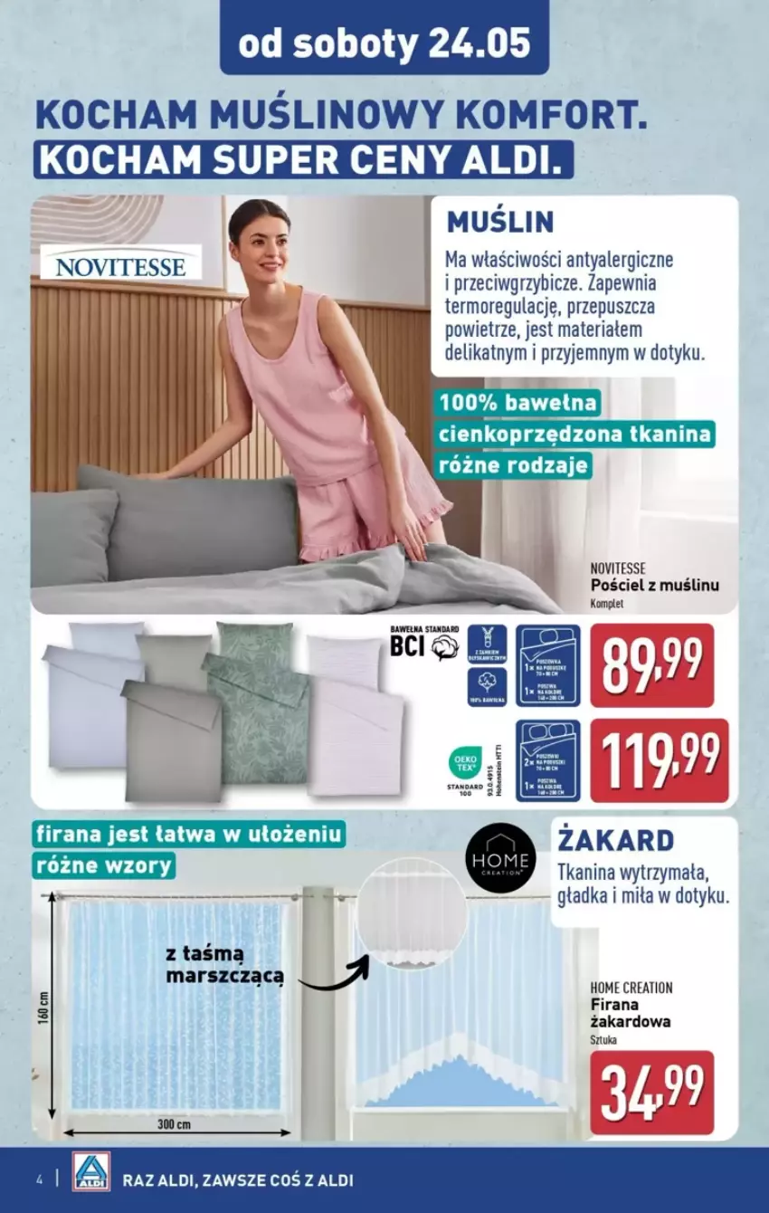 Gazetka promocyjna Aldi - ważna 24.05 do 30.05.2025 - strona 3 - produkty: BIC, Firana, Koc, Mars, Pościel