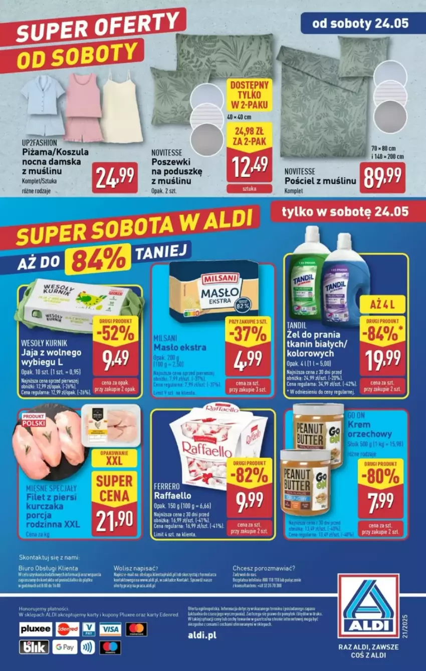 Gazetka promocyjna Aldi - ważna 24.05 do 30.05.2025 - strona 6 - produkty: Fa, Jaja, Kosz, Koszula, Kurczak, Por, Pościel, Raffaello, Sok