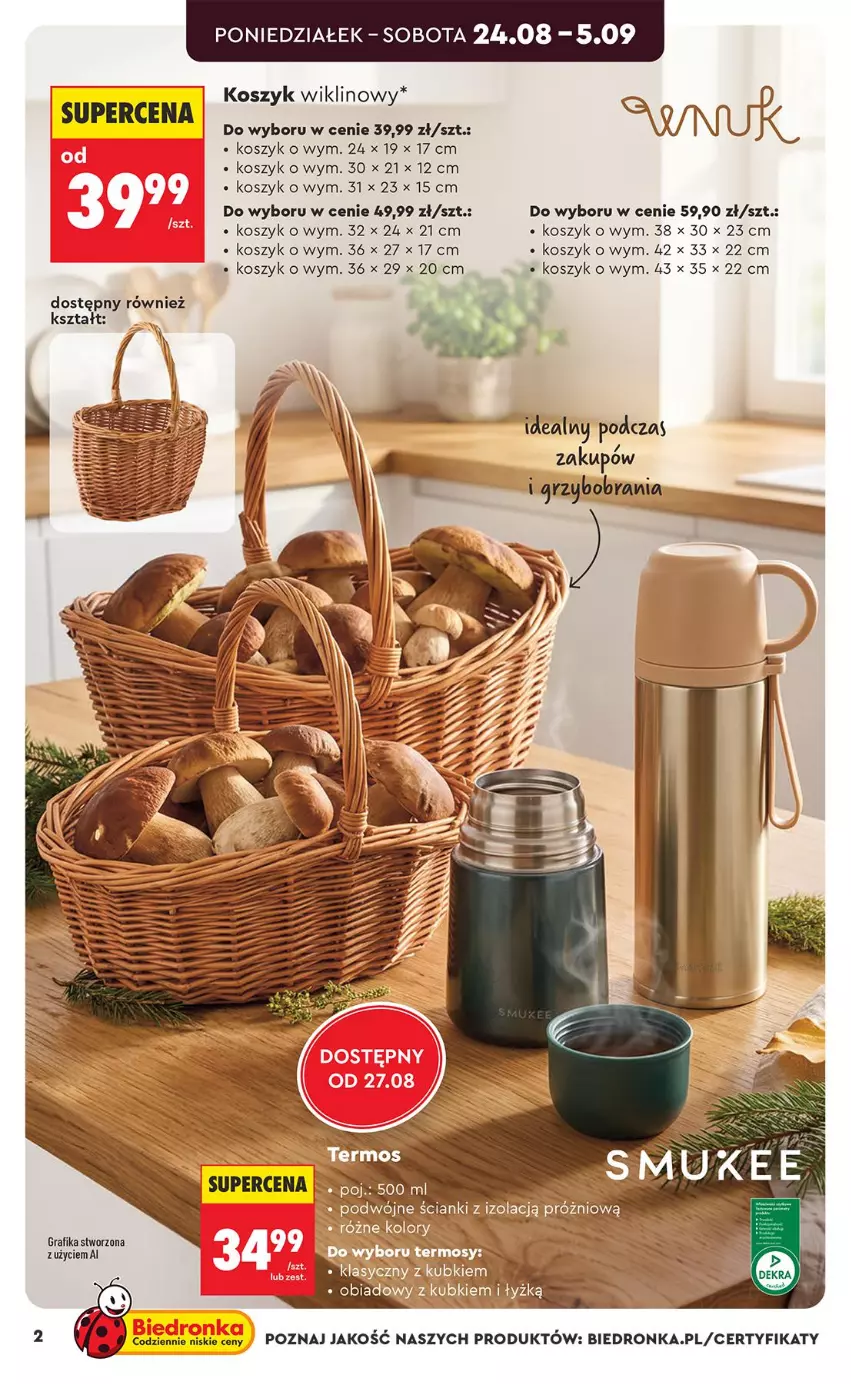 Gazetka promocyjna Biedronka - Okazje Tygodnia - ważna 24.08 do 05.09.2026 - strona 2 - produkty: Fa, Gra, Grafika, Kosz