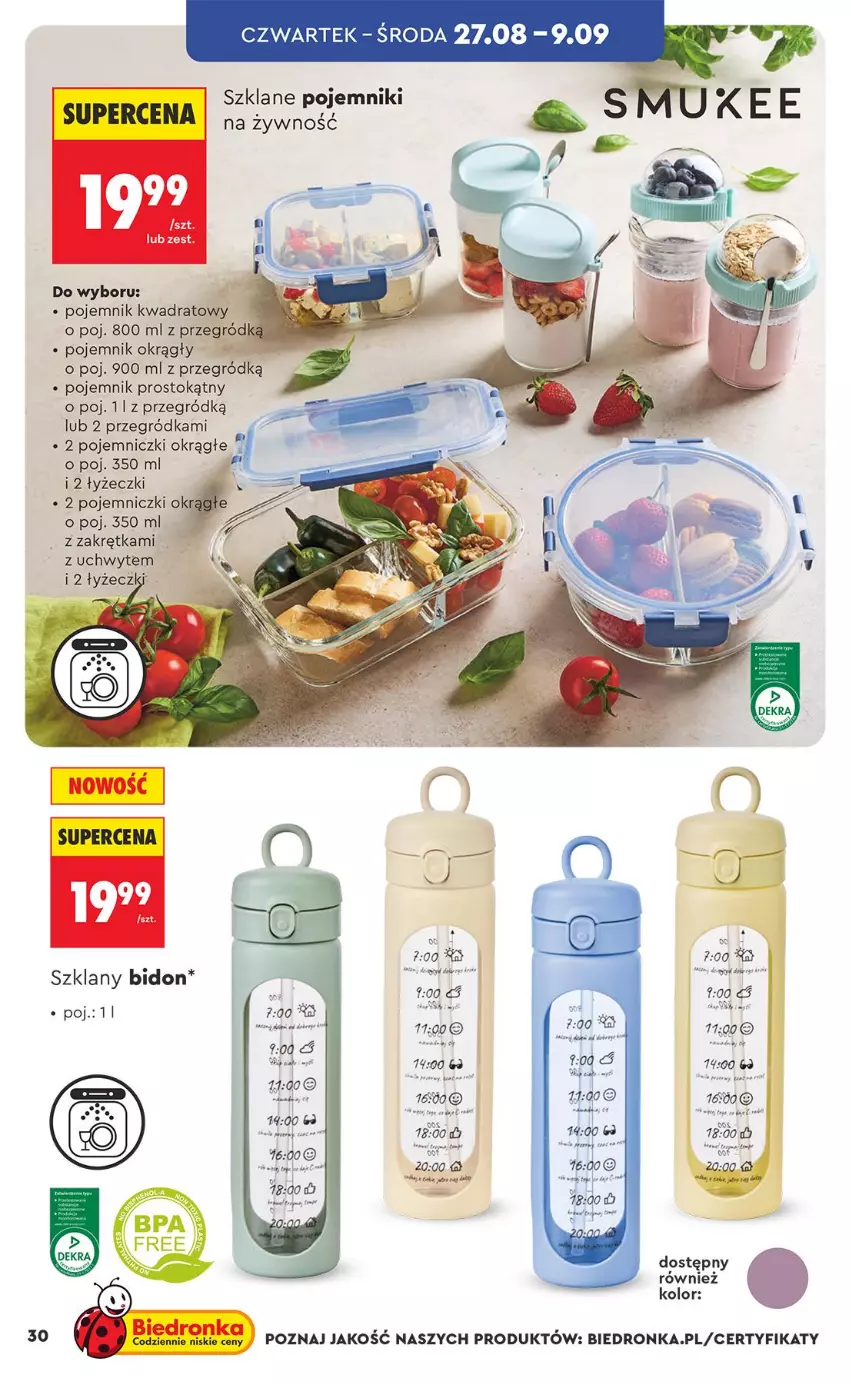 Gazetka promocyjna Biedronka - Okazje Tygodnia - ważna 24.08 do 05.09.2026 - strona 30 - produkty: Fa, Figi, Pojemnik, Ser