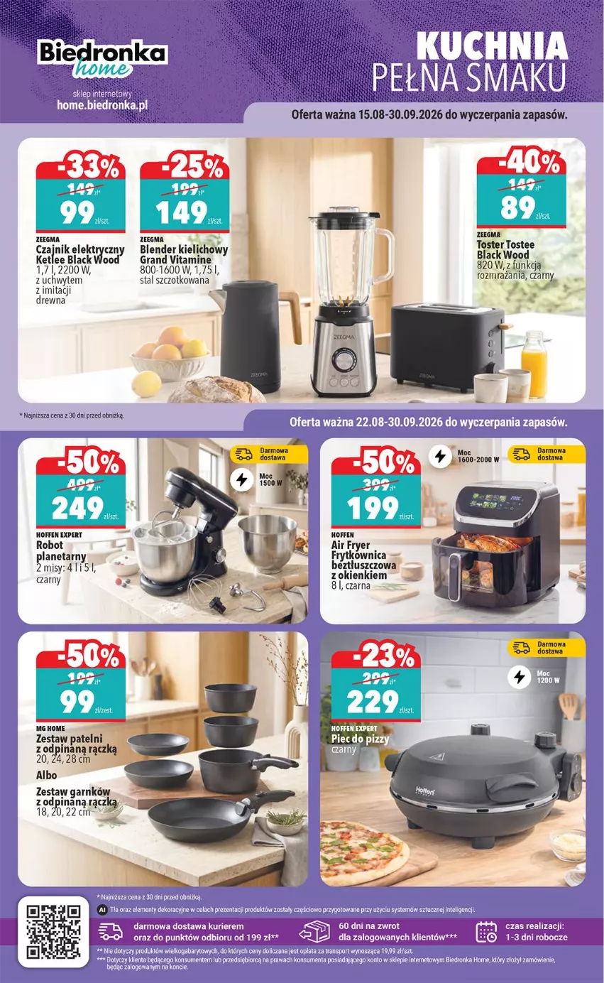 Gazetka promocyjna Biedronka - Okazje Tygodnia - ważna 24.08 do 05.09.2026 - strona 40 - produkty: Blender, Fa, Gra, Lack, LG, Pax, Piec, Robot