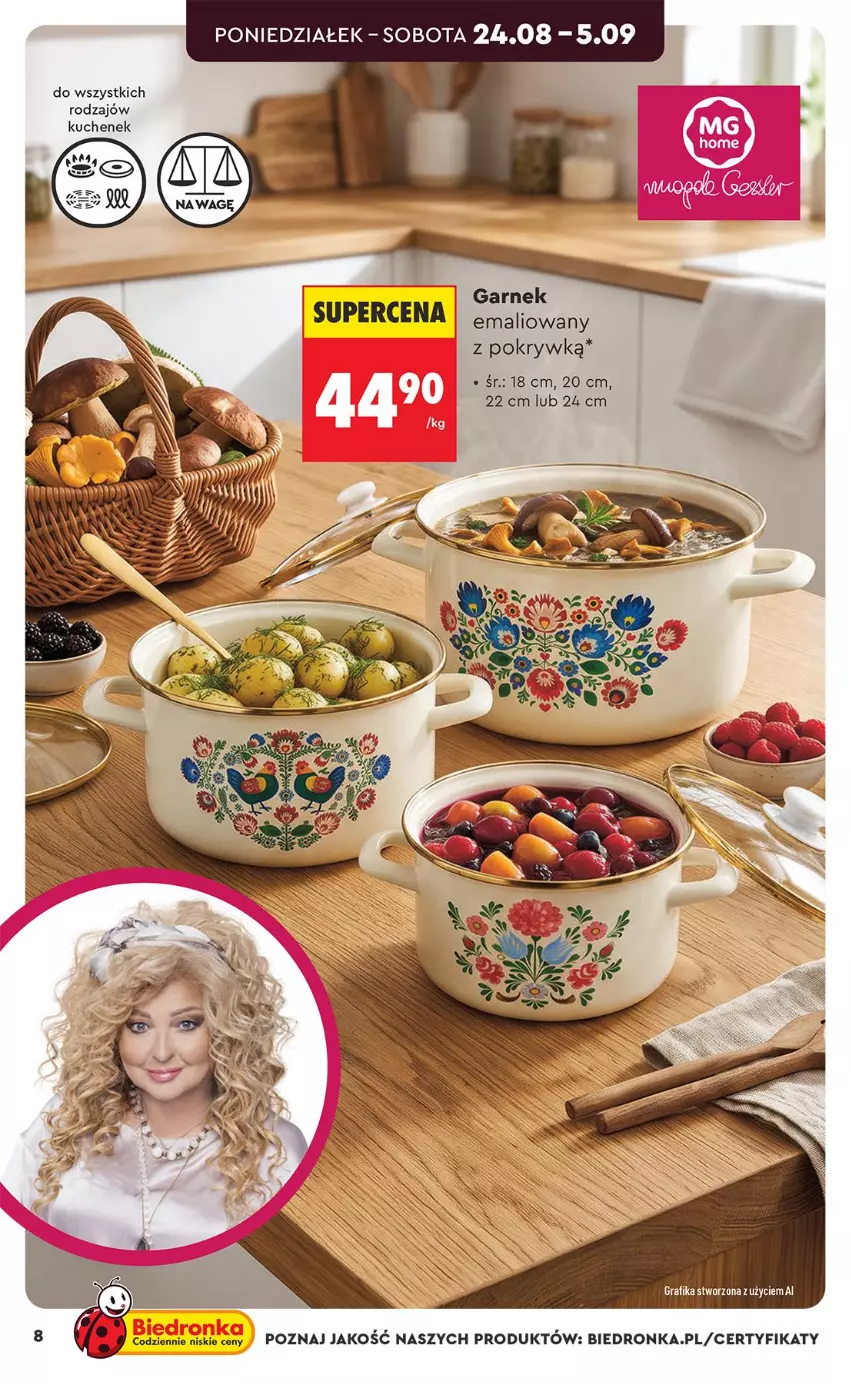 Gazetka promocyjna Biedronka - Okazje Tygodnia - ważna 24.08 do 05.09.2026 - strona 8 - produkty: Garnek