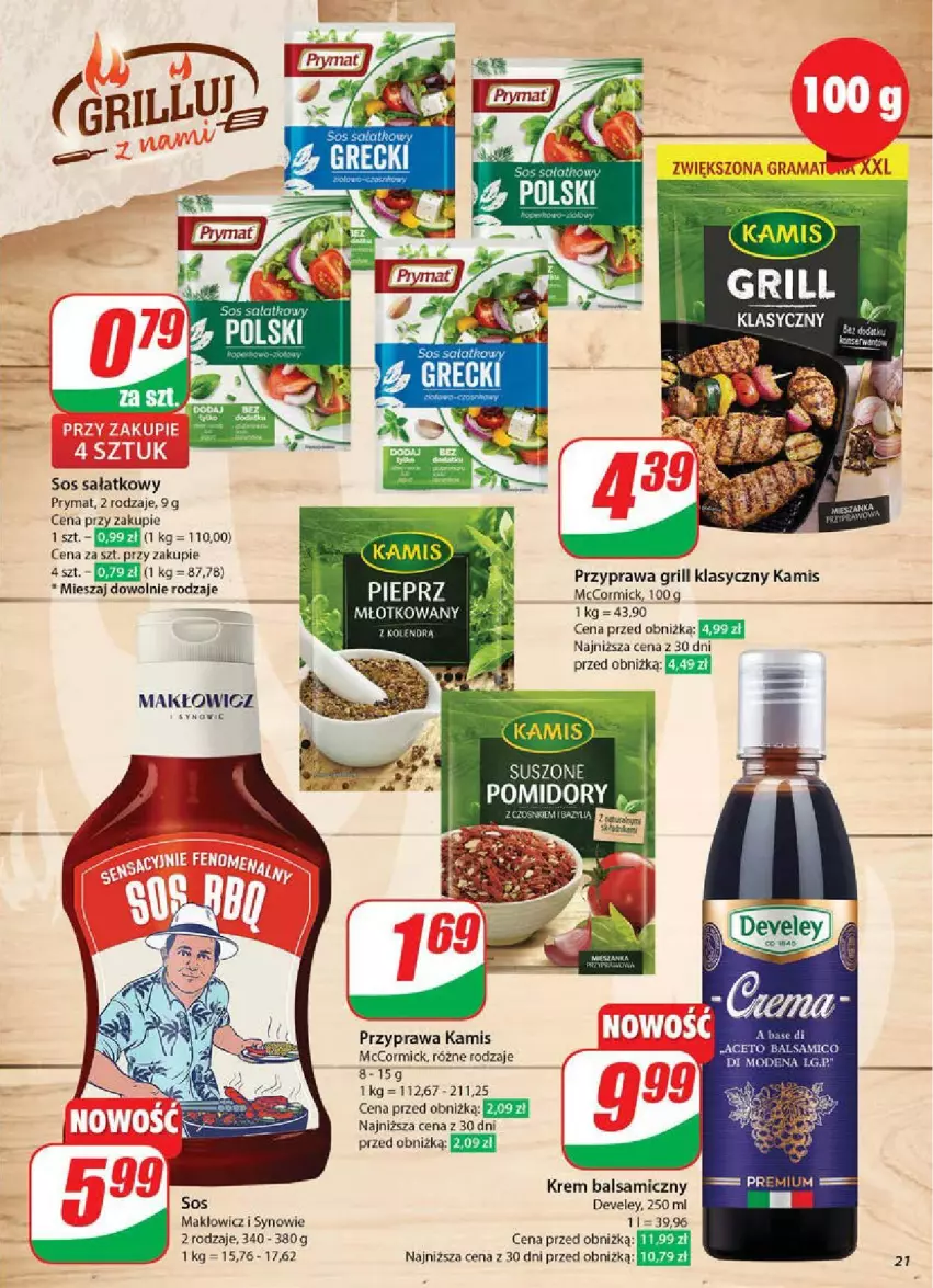 Gazetka promocyjna Dino - ważna 14.05 do 20.05.2025 - strona 14 - produkty: Grill, Kamis, Młot, Prymat, Rama, Sałat, Sos