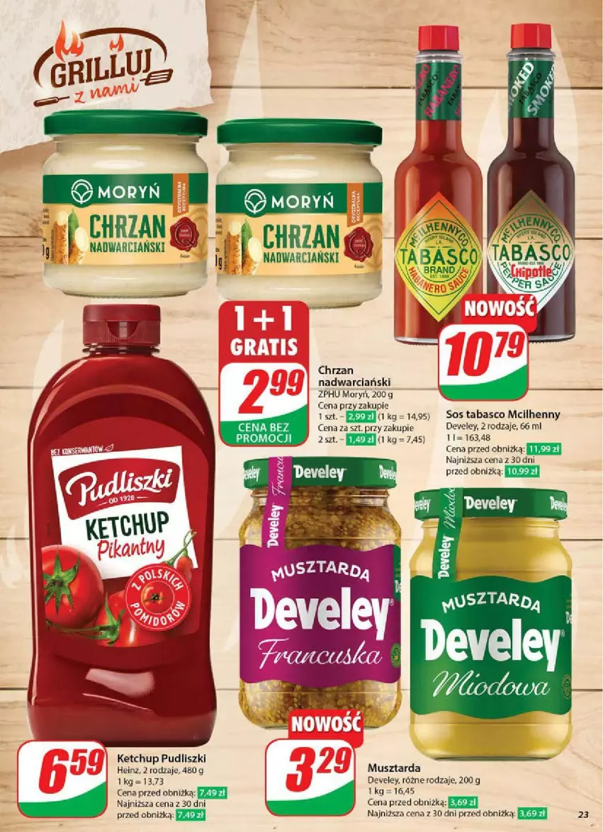 Gazetka promocyjna Dino - ważna 14.05 do 20.05.2025 - strona 16 - produkty: Chrzan, Heinz, Ketchup, Mus, Musztarda, Pudliszki, Sos, Sos tabasco