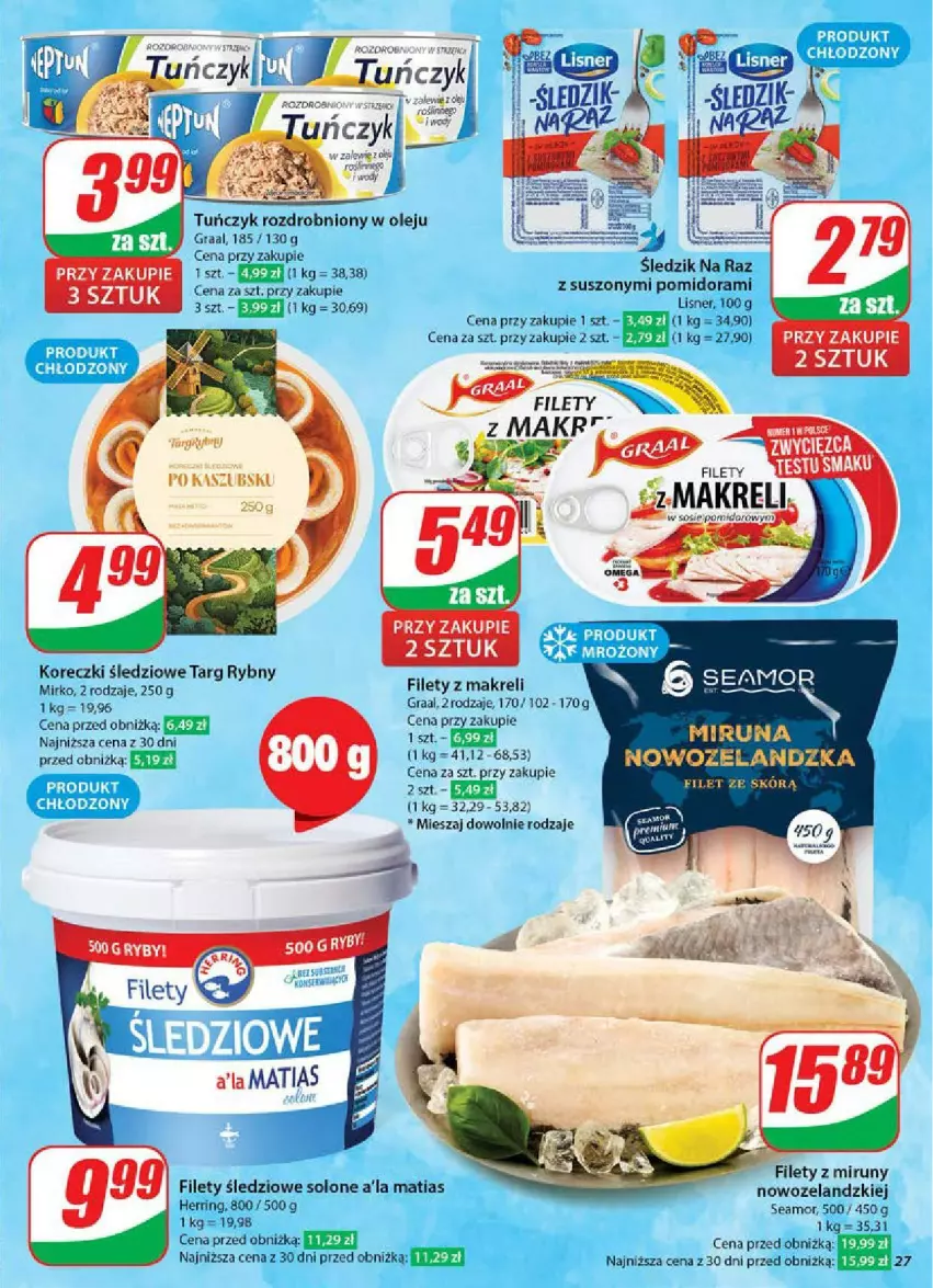 Gazetka promocyjna Dino - ważna 14.05 do 20.05.2025 - strona 20 - produkty: Gra, Graal, Koreczki śledziowe, Lisner, Olej, Tuńczyk