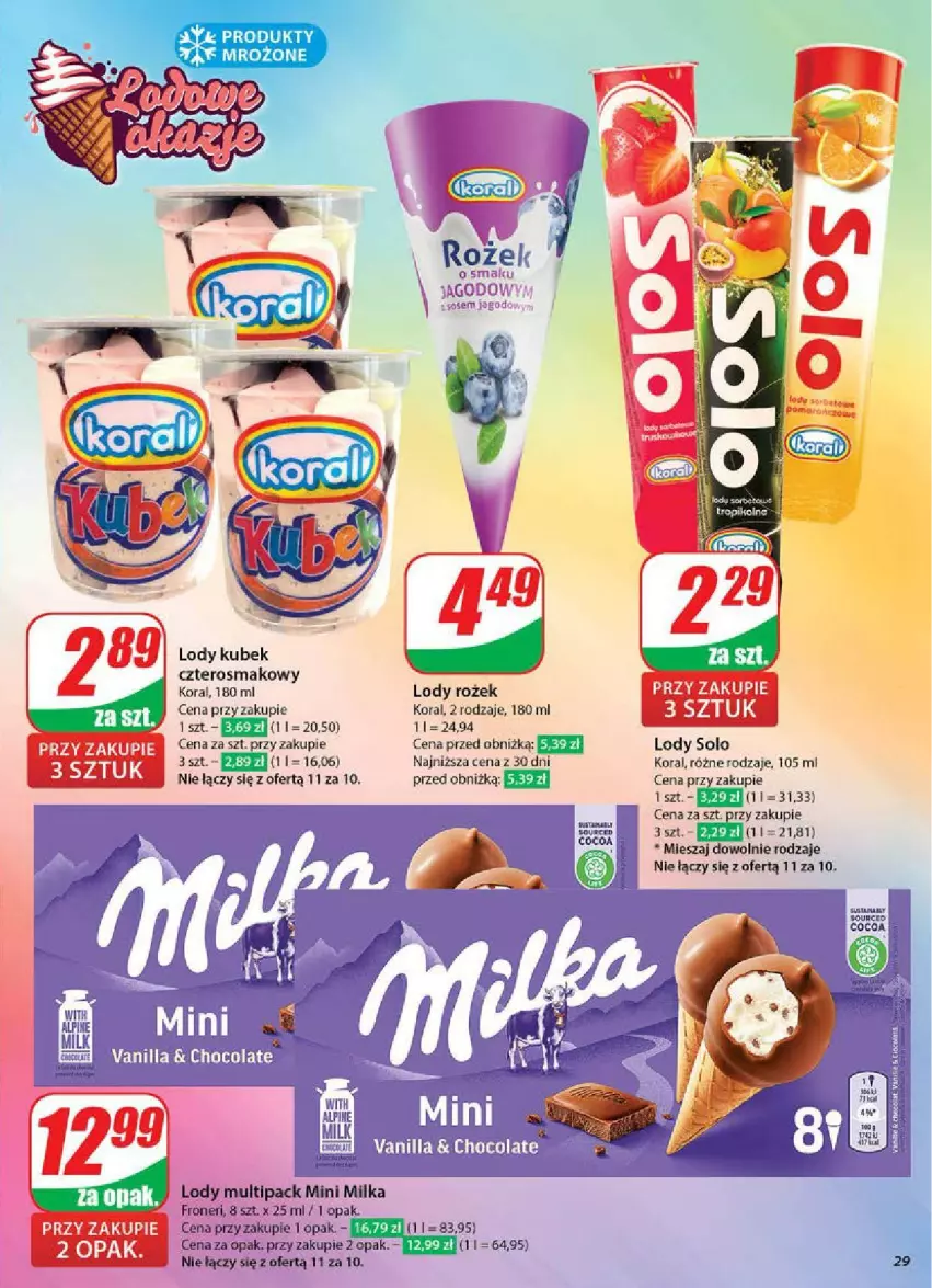 Gazetka promocyjna Dino - ważna 14.05 do 20.05.2025 - strona 22 - produkty: Fa, Kubek, Lody, Milka