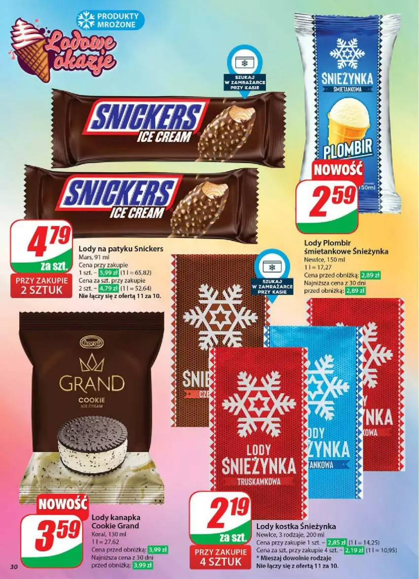 Gazetka promocyjna Dino - ważna 14.05 do 20.05.2025 - strona 24 - produkty: Gra, Lody, Mars, Snickers