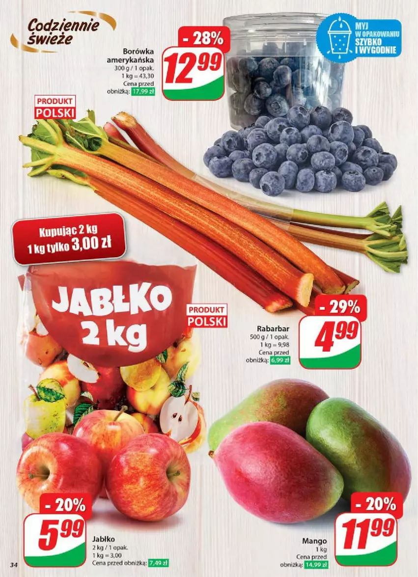 Gazetka promocyjna Dino - ważna 14.05 do 20.05.2025 - strona 28 - produkty: Borówka, Mango