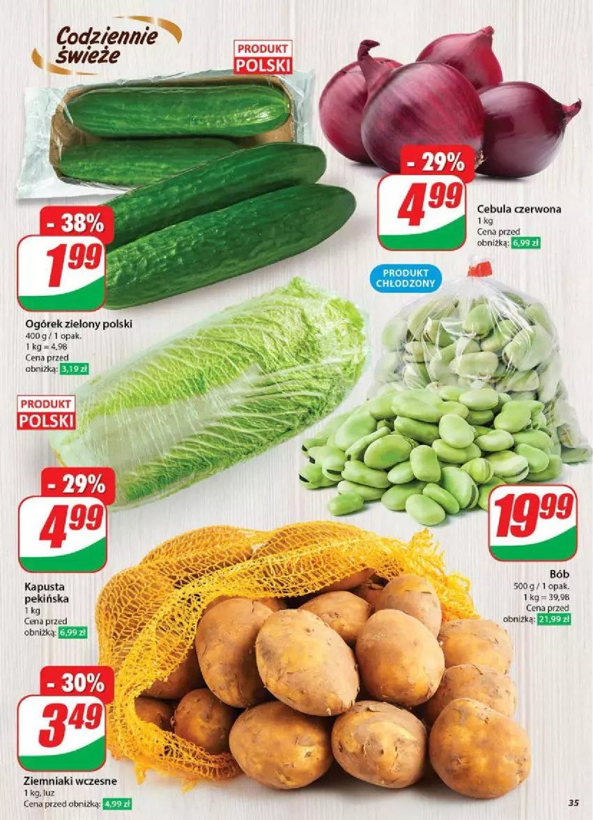 Gazetka promocyjna Dino - ważna 14.05 do 20.05.2025 - strona 29 - produkty: Cebula, Cebula czerwona, Ogórek, Ziemniaki