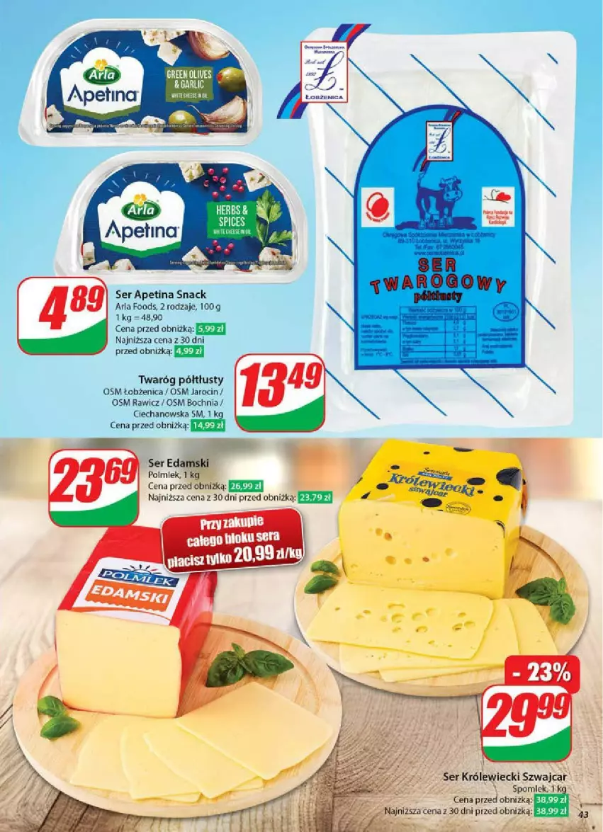 Gazetka promocyjna Dino - ważna 14.05 do 20.05.2025 - strona 38 - produkty: Edam, Polmiek, Ser, Ser Królewiecki, Twaróg, Twaróg półtłusty